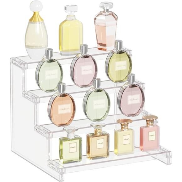 4 Tier Clear Display Risers Stand, Plastic Organizers for Figures, Cupcake - Picture 15 of 16